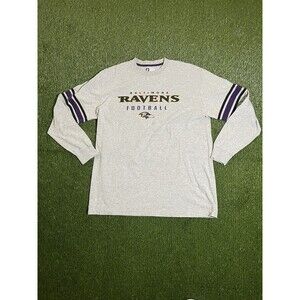 NFL Team Apparel Baltimore Ravens NFL Gray Shirt XL Official Licensed Football